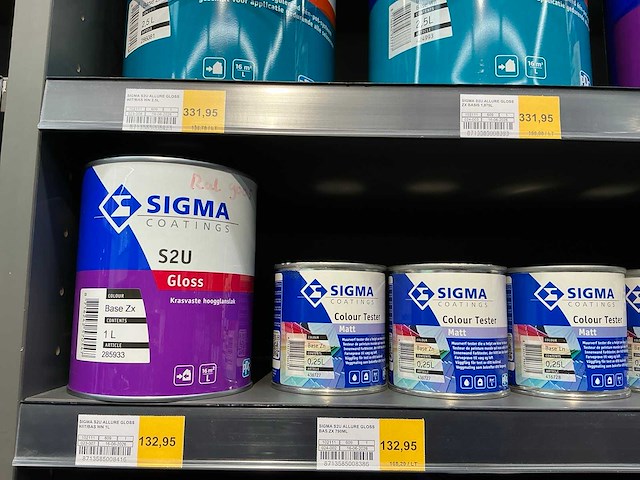 Partij diverse sigma verf/lak/primer (55x) - afbeelding 2 van  9