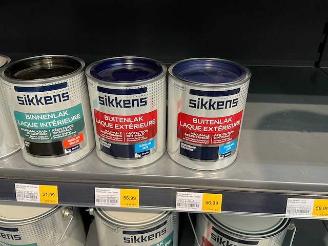 Partij diverse sikkens binnenlak/buitenlak/transparante lak (35x) - afbeelding 3 van  3