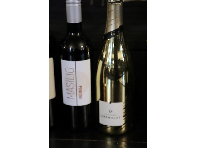 Partij diverse soorten wijnen o.a. masilio rode wijn primitivo & lust rosé wijn - afbeelding 5 van  5