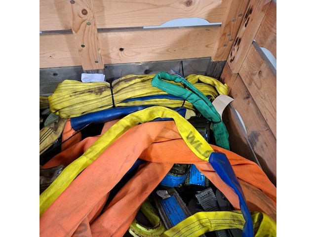 Partij diverse span en hijsbanden, o.a. spanset - afbeelding 4 van  8