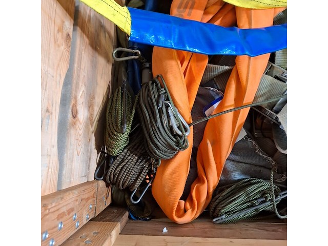 Partij diverse span en hijsbanden, o.a. spanset - afbeelding 6 van  8