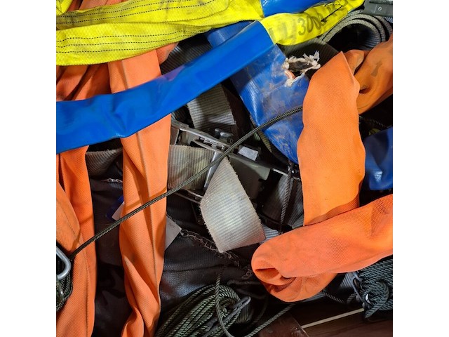 Partij diverse span en hijsbanden, o.a. spanset - afbeelding 7 van  8