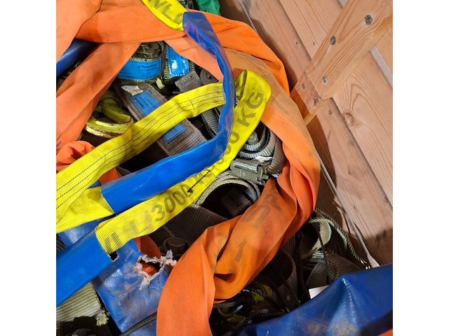 Partij diverse span en hijsbanden, o.a. spanset - afbeelding 8 van  8