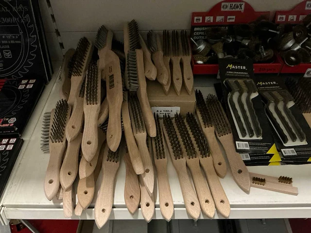 Partij diverse staalborstels/brushing tools/etc (246x) - afbeelding 3 van  10