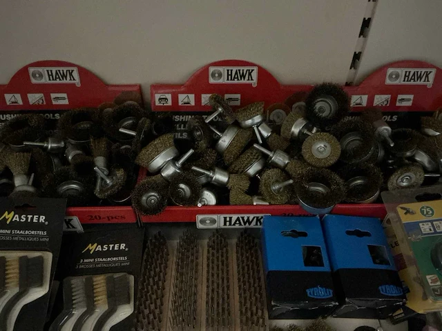 Partij diverse staalborstels/brushing tools/etc (246x) - afbeelding 8 van  10