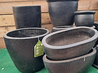 Partij diverse stenen bloempotten ts collection - afbeelding 3 van  17