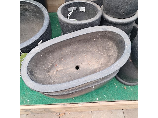 Partij diverse stenen bloempotten ts collection - afbeelding 6 van  17