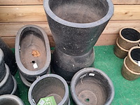 Partij diverse stenen bloempotten ts collection - afbeelding 8 van  17