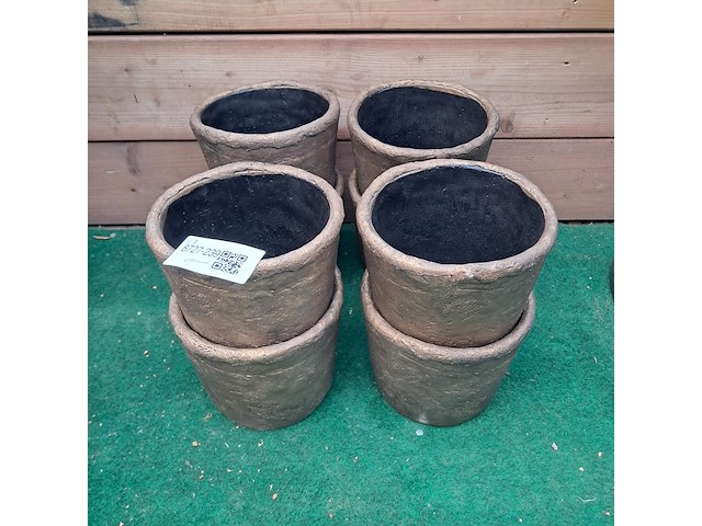 Partij diverse stenen bloempotten ts collection - afbeelding 10 van  17