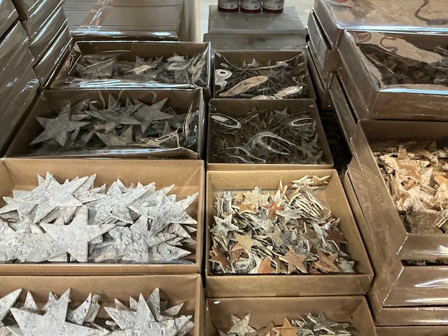 Partij diverse sterren decoratie (227x) - afbeelding 2 van  12