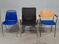 Partij diverse stoelen o.a. thonet