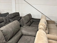 Partij diverse stoffen en leren bankstellen (32x) - afbeelding 24 van  42