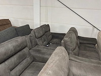 Partij diverse stoffen en leren bankstellen (32x) - afbeelding 26 van  42