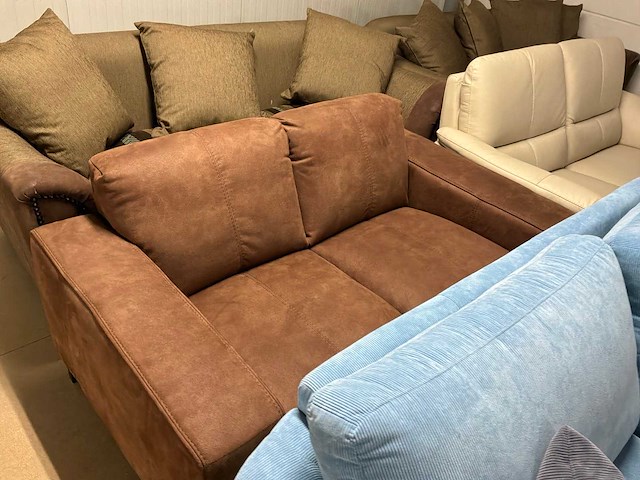 Partij diverse stoffen en leren bankstellen (32x) - afbeelding 3 van  42