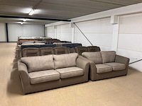 Partij diverse stoffen en leren bankstellen (32x) - afbeelding 33 van  42