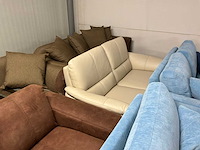 Partij diverse stoffen en leren bankstellen (32x) - afbeelding 15 van  42