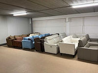 Partij diverse stoffen en leren bankstellen (32x) - afbeelding 38 van  42