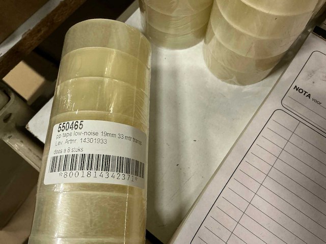 Partij diverse tape/rubber bands/kladblokken etc - afbeelding 7 van  15