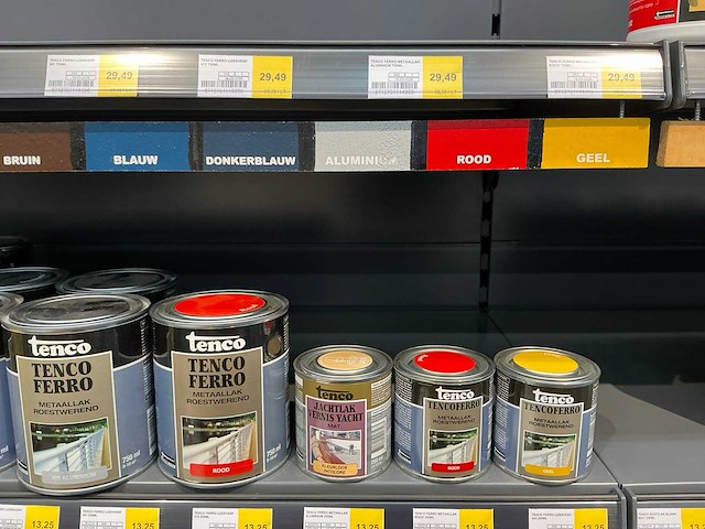 Partij diverse tenco ferro metaallak/jachtlak/tencotop deur&kozijn (38x) - afbeelding 2 van  7