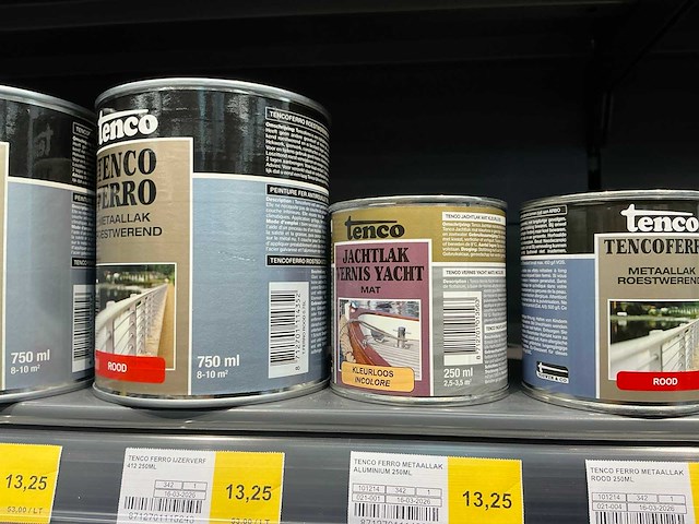 Partij diverse tenco ferro metaallak/jachtlak/tencotop deur&kozijn (38x) - afbeelding 3 van  7