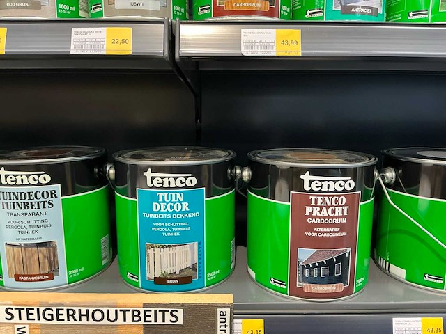 Partij diverse tenco tuin decor/douglas&steiger&tuin beits/bangkirai olie/etc (52x) - afbeelding 10 van  23