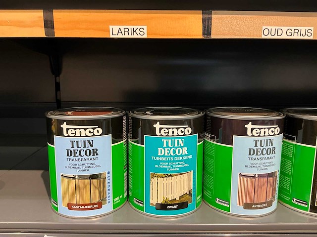 Partij diverse tenco tuin decor/douglas&steiger&tuin beits/bangkirai olie/etc (52x) - afbeelding 2 van  23