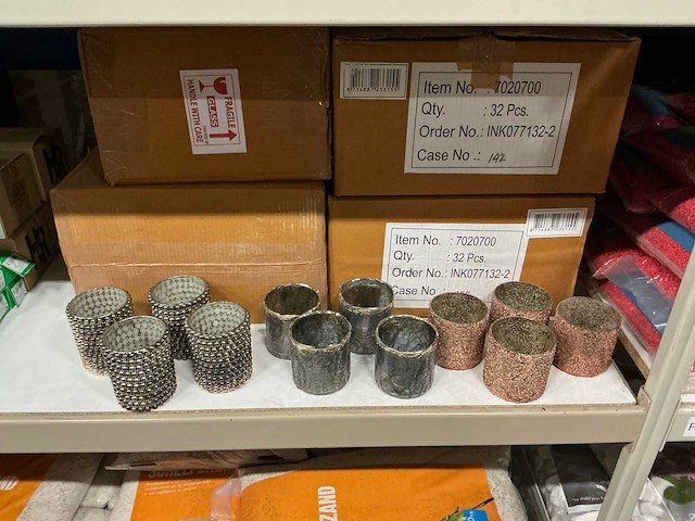 Partij diverse theelicht houders (120x) - afbeelding 1 van  6