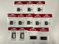 Partij diverse transcend microsd/card reader/msata ssd (12x) - afbeelding 1 van  6