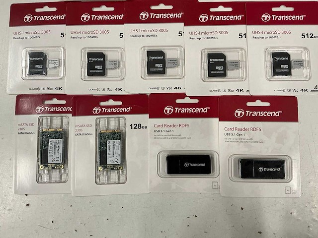 Partij diverse transcend microsd/card reader/msata ssd (12x) - afbeelding 4 van  6