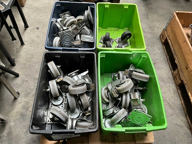 Partij diverse transportwielen - afbeelding 2 van  6