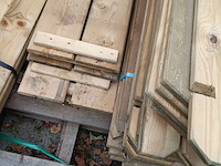 Partij diverse tuinhout producten en tuinhout - afbeelding 6 van  11