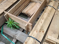 Partij diverse tuinhout producten en tuinhout - afbeelding 8 van  11