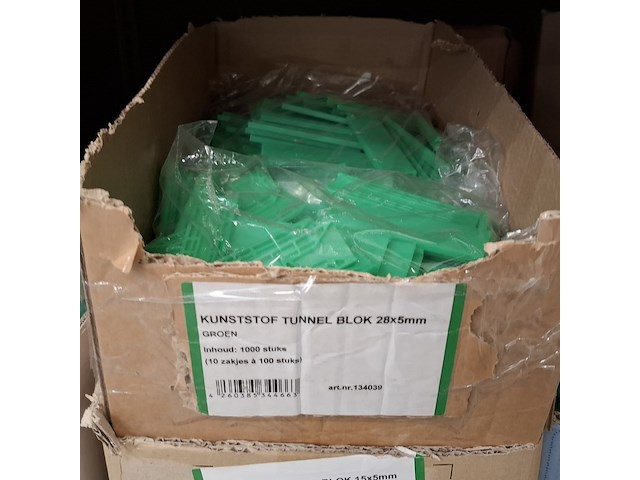 Partij diverse tunnelblokken, celband en , rasterblokken - afbeelding 18 van  60