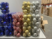 Partij diverse unbreakable&seamless kerstballen d10cm 9/tube (64 tubes) - afbeelding 6 van  11