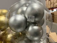 Partij diverse unbreakable&seamless kerstballen d10cm 9/tube (64 tubes) - afbeelding 8 van  11
