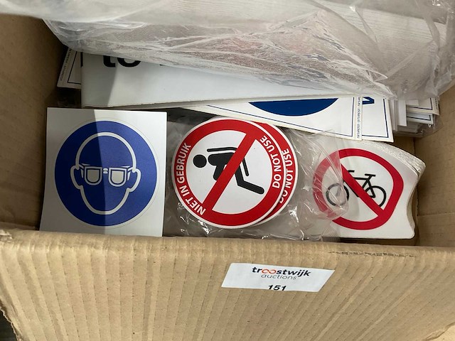 Partij diverse veiligheids-symbolen - afbeelding 3 van  4