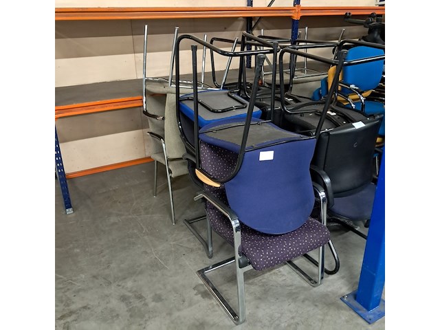 Partij diverse vergader - en kantinestoelen - afbeelding 18 van  19