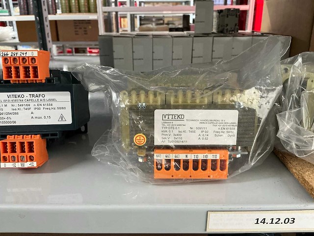 Partij diverse viteko trafo transformatoren (34x) - afbeelding 7 van  19