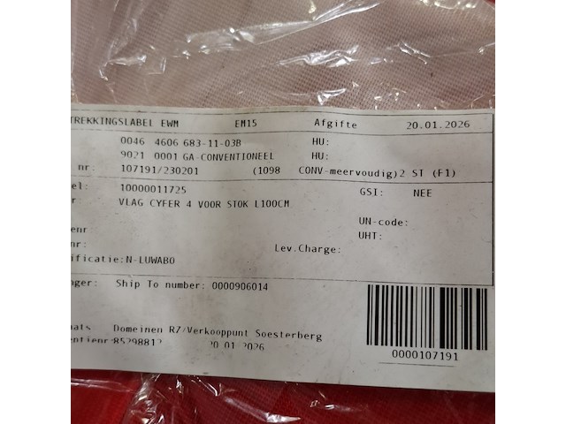 Partij diverse vlaggen - afbeelding 7 van  7