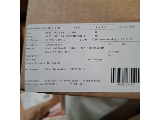 Partij diverse vlaggen - afbeelding 6 van  7