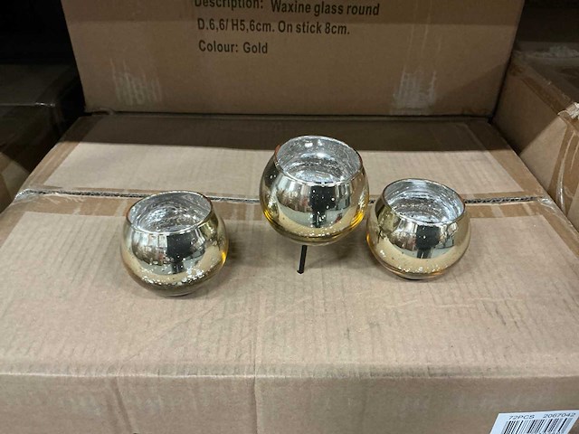 Partij diverse waxineglass (756x) - afbeelding 5 van  12