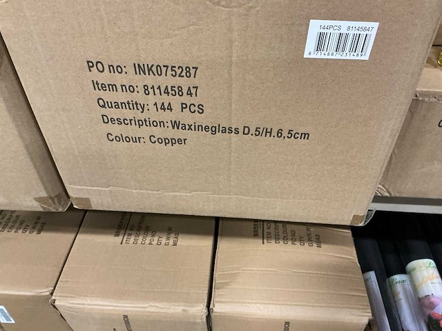 Partij diverse waxineglass (756x) - afbeelding 10 van  12