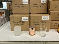 Partij diverse waxineglass h6,5&7cm (552x) - afbeelding 2 van  7