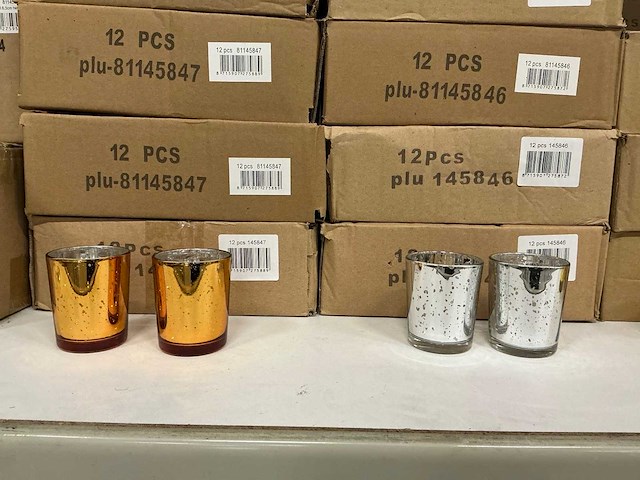 Partij diverse waxineglass h6,5&7cm (552x) - afbeelding 4 van  7