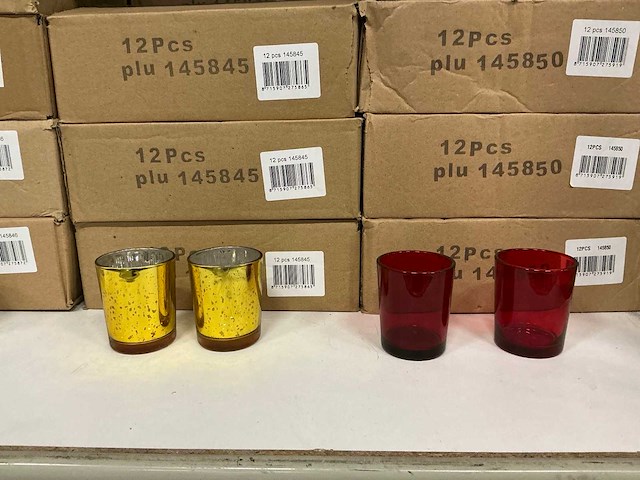 Partij diverse waxineglass h6,5&7cm (552x) - afbeelding 6 van  7