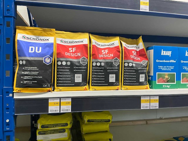 Partij diverse weber/schonox/knauf/eurocol/etc producten (310x) - afbeelding 12 van  22