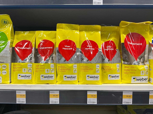 Partij diverse weber/schonox/knauf/eurocol/etc producten (310x) - afbeelding 3 van  22