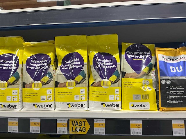Partij diverse weber/schonox/knauf/eurocol/etc producten (310x) - afbeelding 5 van  22