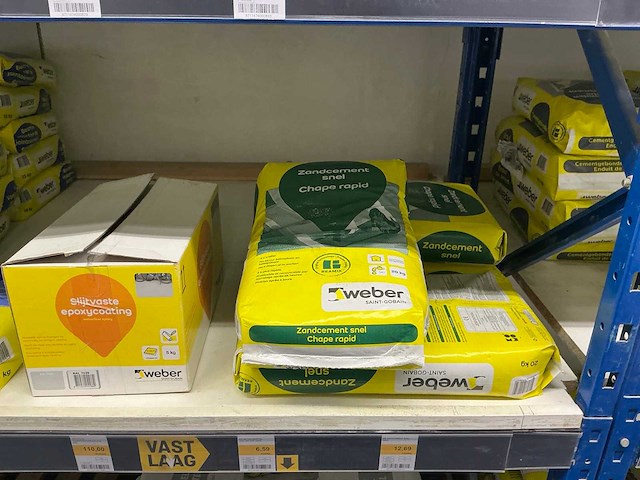 Partij diverse weber/schonox/knauf/eurocol/etc producten (310x) - afbeelding 7 van  22