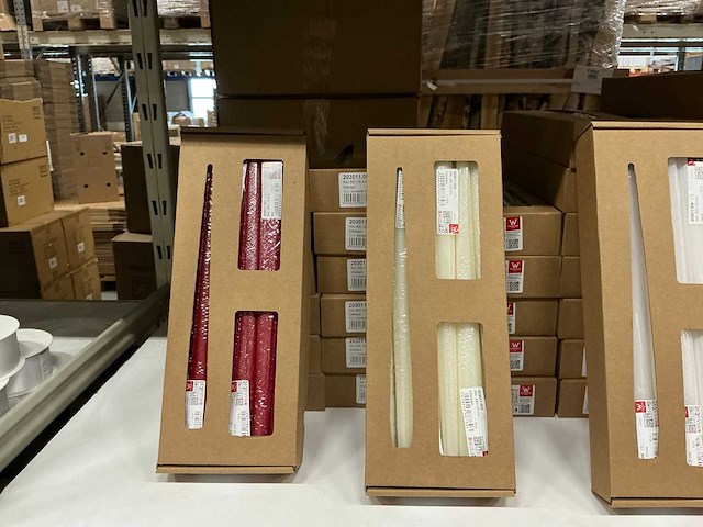 Partij diverse wiedemann conische kaarsen (70x) - afbeelding 6 van  7